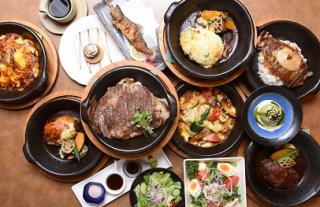 人気のオリジナルステーキ丼やデミソースハンバーグなど創業45年の老舗レストラン。