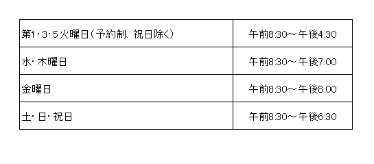 営業時間
